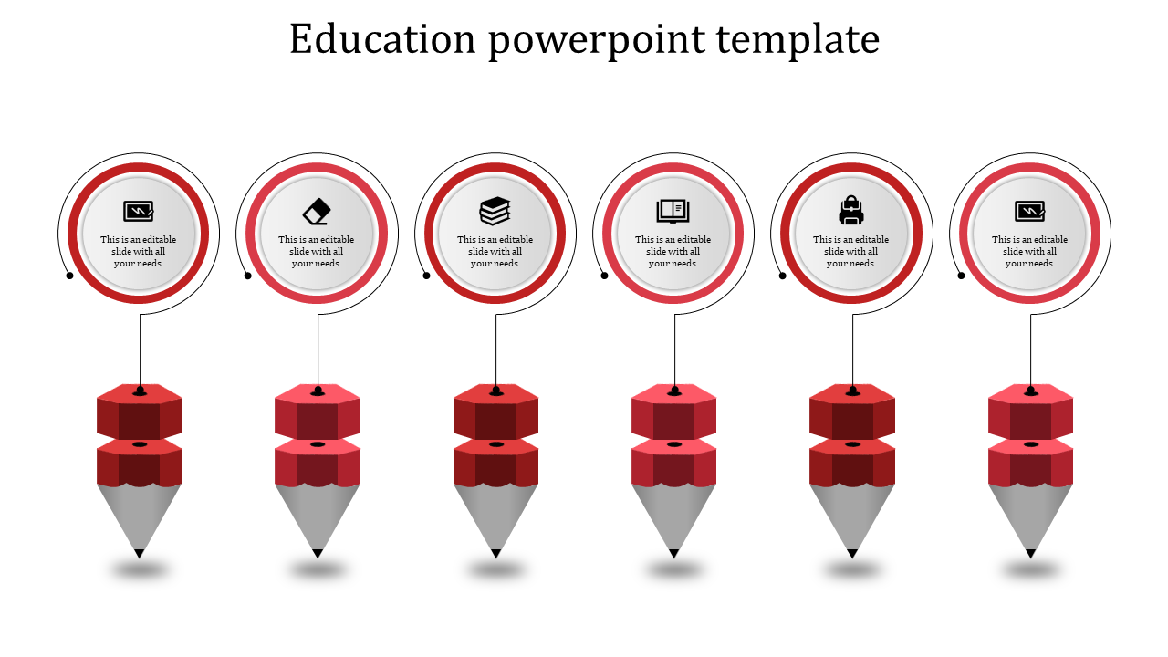 education powerpoint template-education powerpoint template-6-red